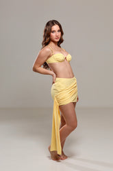 Saia curta Salina Amarelo Manteiga