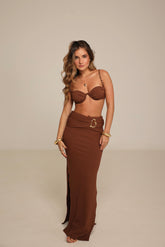 Saia Longa Copacabana Marrom