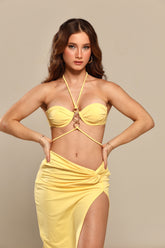 Acessório Argolas Amarelo