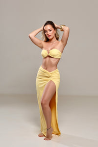 Top Mallorca amarelo manteiga