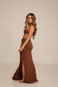 Saia Longa Copacabana Marrom