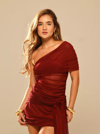 Blusa Santorini Amarração Vinho