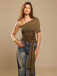 Blusa Santorini Amarração Verde